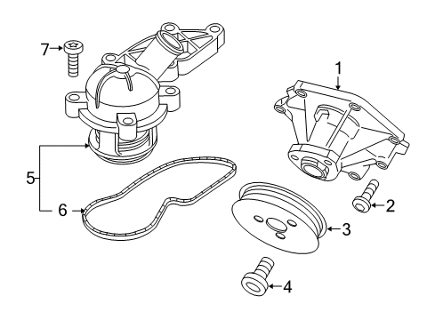 2010 Audi S5 Water Pump Diagram 2