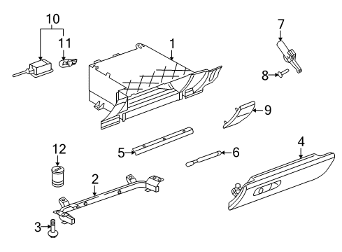 2012 Audi R8 Glove Box Diagram