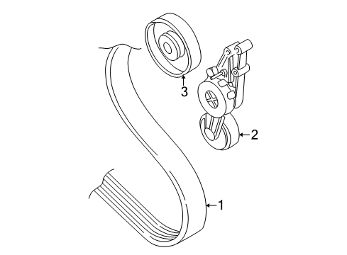 2006 Audi A4 Belts & Pulleys Diagram