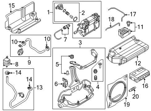 2016 Audi S7 Ride Control Components Diagram