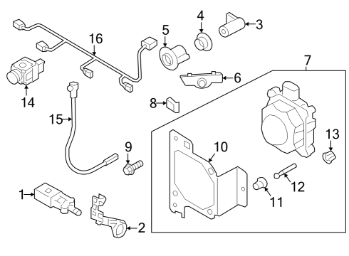 2024 Audi S4 Parking Aid Diagram