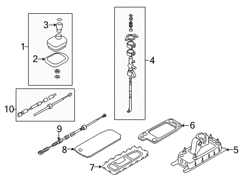 2013 Audi TT RS Quattro Shifter Housing Diagram