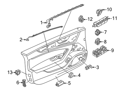 2024 Audi RS7 Sportback Power Seats Diagram