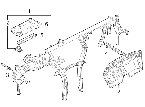 2025 Audi RS3 Instrument Panel Diagram 3