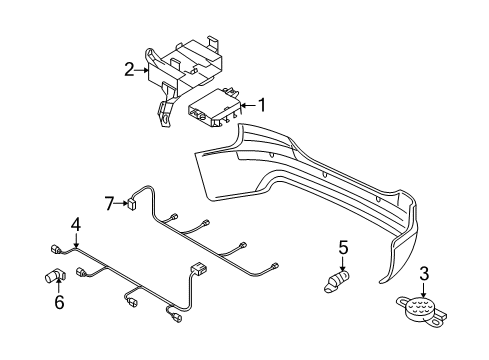 2007 Audi Q7 Control Module Diagram for 4F0-910-283-D