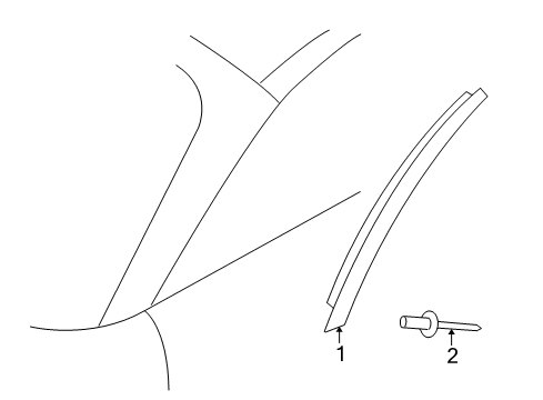 2011 Audi TT Quattro Exterior Trim - Roof