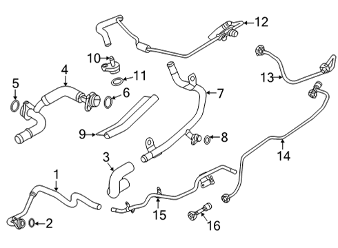 2021 Audi A4 allroad Hoses, Lines & Pipes Diagram 2