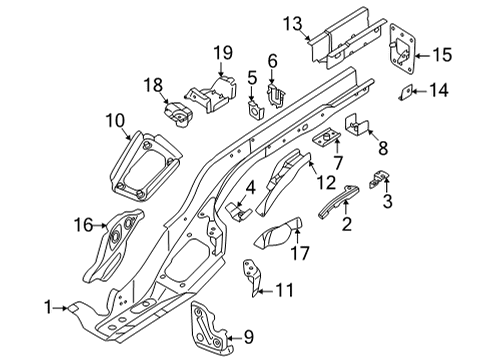 2024 Audi A3 Quattro Floor Side Members