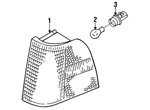 1987 Audi 5000 Quattro Side Marker Lamps Diagram