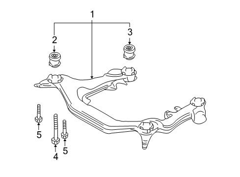 2006 Audi S4 Suspension Mounting - Front Diagram