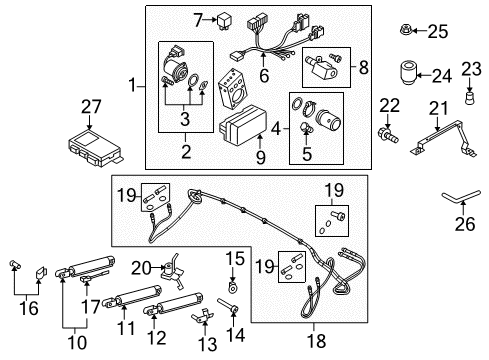 2014 Audi RS5 Motor & Components Diagram