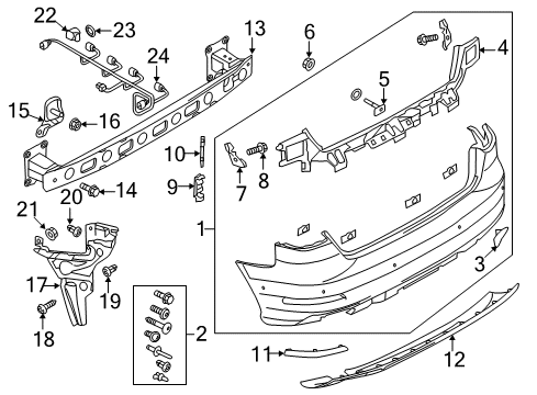 2015 Audi A3 Reflector Diagram for 8V5-945-105-A