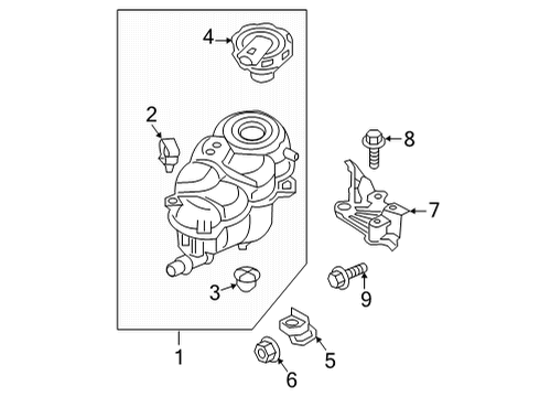 2021 Audi A8 Quattro Coolant Reservoir Diagram