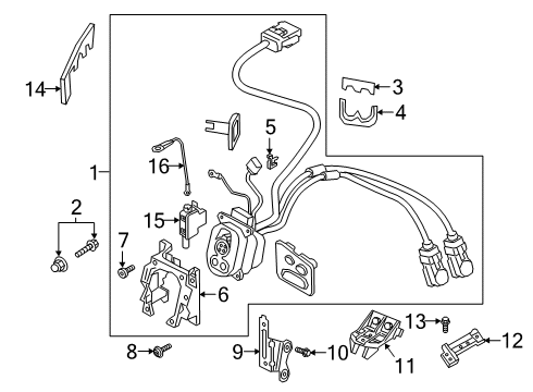 2020 Audi e-tron Sportback Fender & Components Diagram