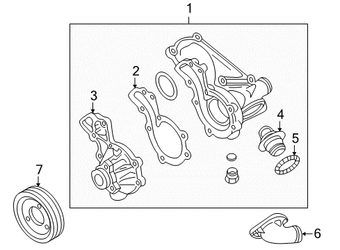2000 Audi A4 Water Pump Diagram