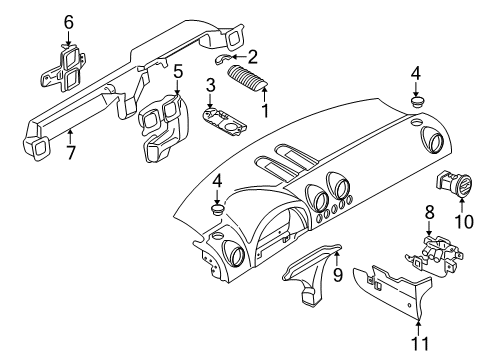 2002 Audi TT Ducts Diagram