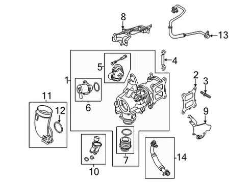 2022 Audi A5 Quattro Turbocharger & Components