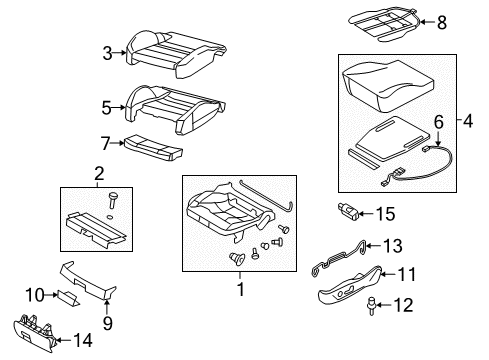 2016 Audi allroad Front Seat Components