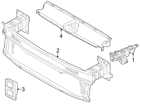 2022 Audi RS3 Impact Bar Diagram for 8Y0-807-109-E