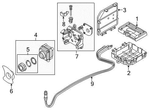 2017 Audi RS7 Mount Assembly Diagram for 4G8-980-561