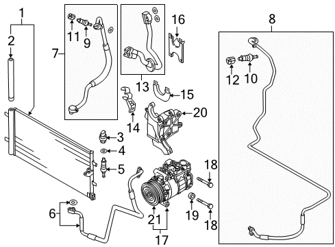 2015 Audi A7 Quattro A/C Condenser