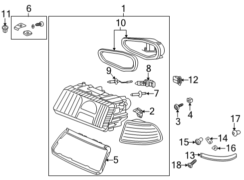 1997 Audi A8 Headlamps Diagram