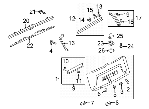 2025 Audi Q7 Interior Trim - Lift Gate