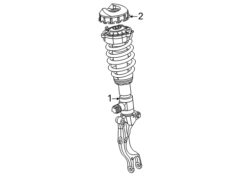 2025 Audi RS5 Sportback Struts & Components Diagram
