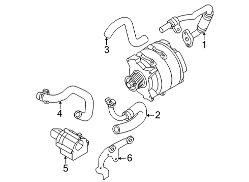 2021 Audi RS7 Sportback Hoses, Lines & Pipes Diagram