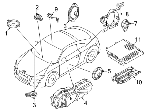 2021 Audi TT Quattro Sound System Diagram