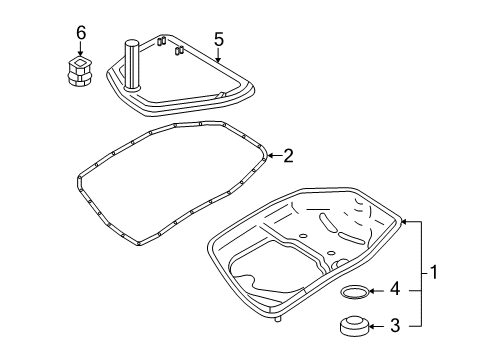 2010 Audi A6 Quattro Transaxle Parts Diagram 2