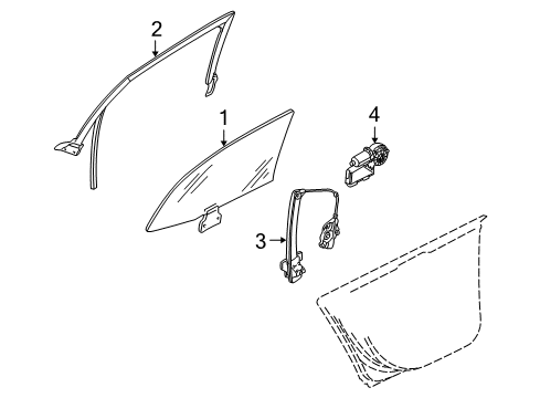 2004 Audi A4 Rear Door Diagram