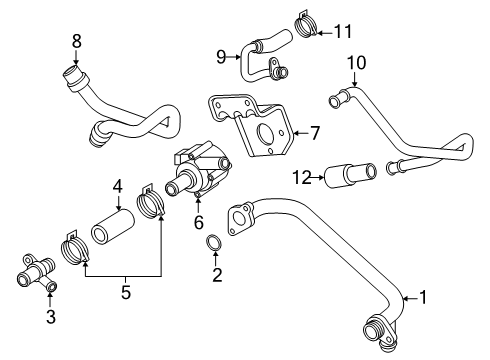 2025 Audi Q7 Hoses, Lines & Pipes Diagram