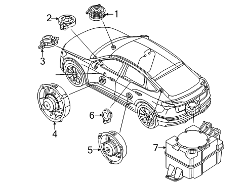 2025 Audi Q6 e-tron SUBWOOFER Diagram for 85E-035-382