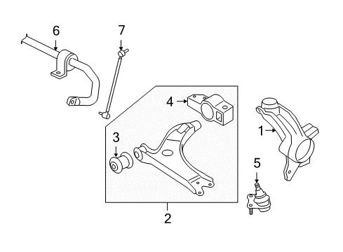 2006 Audi A3 Quattro Front Suspension Components Diagram