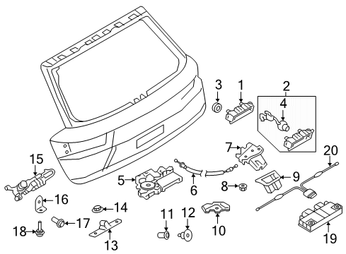 2024 Audi Q7 Lift Gate Diagram