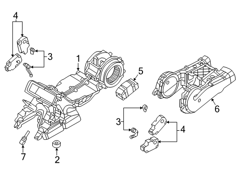 2025 Audi Q7 A/C Evaporator Diagram