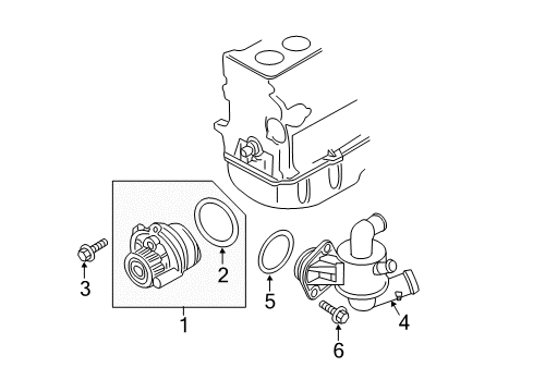 2012 Audi TTS Quattro Water Pump