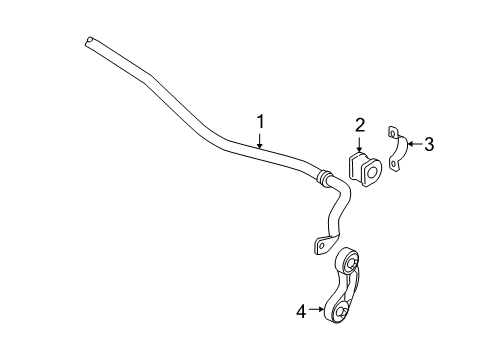 2011 Audi A6 Stabilizer Bar & Components Diagram