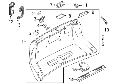 2025 Audi S8 Button Diagram for 85E-959-831-D-NV6