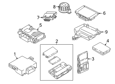 2024 Audi A4 Quattro Electrical Components Diagram