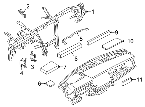 2020 Audi S8 Instrument Panel Diagram 3
