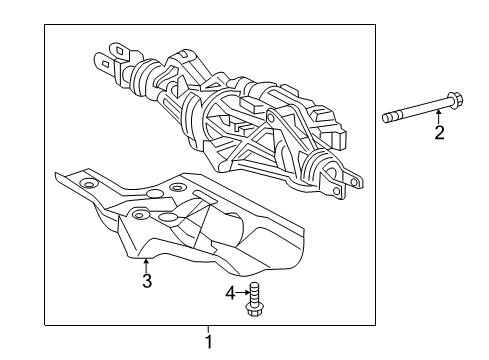 2020 Audi SQ7 Rear Suspension Components Diagram 2