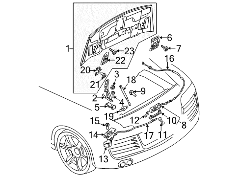 2011 Audi R8 Fuel Door Diagram