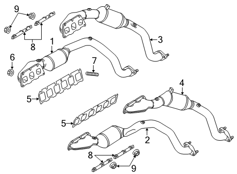 2012 Audi A8 Quattro Exhaust Manifold