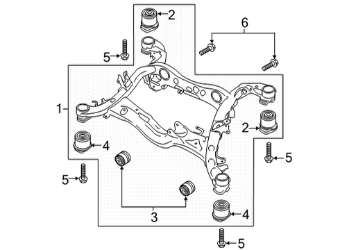 2025 Audi A6 allroad Suspension Mounting - Rear