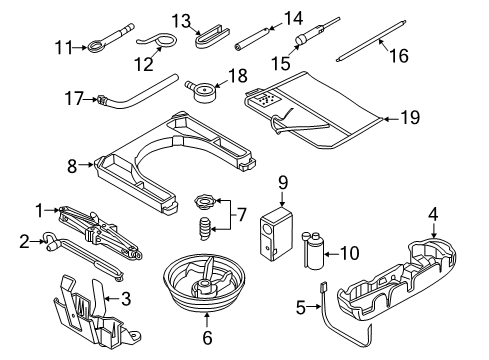 2017 Audi A3 Quattro Jack & Components Diagram 2