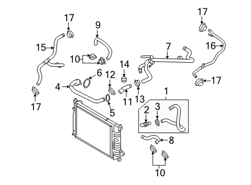 2004 Audi S4 Hoses, Lines & Pipes Diagram 4