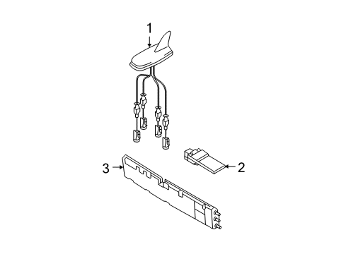 2008 Audi RS4 Antenna Diagram for 8E5-035-503-L-GRU