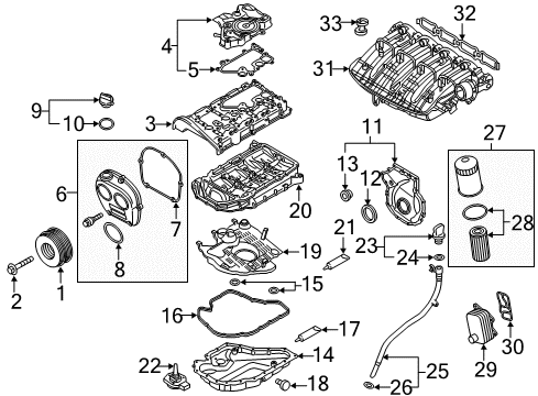 2017 Audi A3 Quattro Engine Parts Diagram